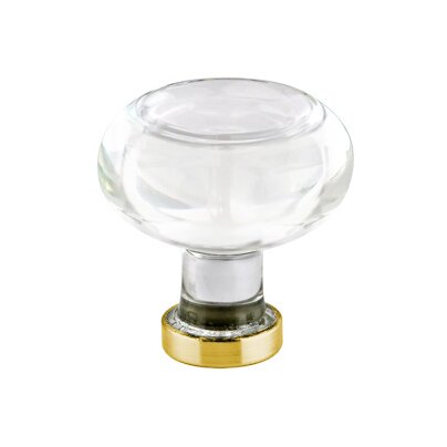 Georgetown Knob by Emtek Hardware - 1-1/4" - Satin Brass - New York Hardware