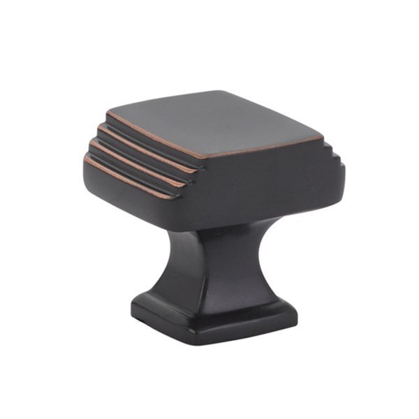 Art Deco Knob by Emtek Hardware - 1-1/4" - Oil Rubbed Bronze - New York Hardware