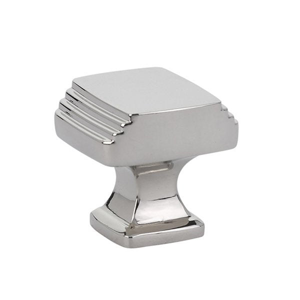 Art Deco Knob by Emtek Hardware - 1-1/4" - Polished Nickel - New York Hardware