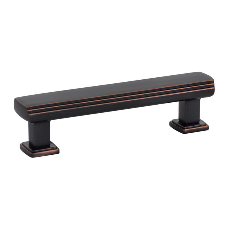 Art Deco Pull by Emtek Hardware - 3-1/2" - Oil Rubbed Bronze - New York Hardware