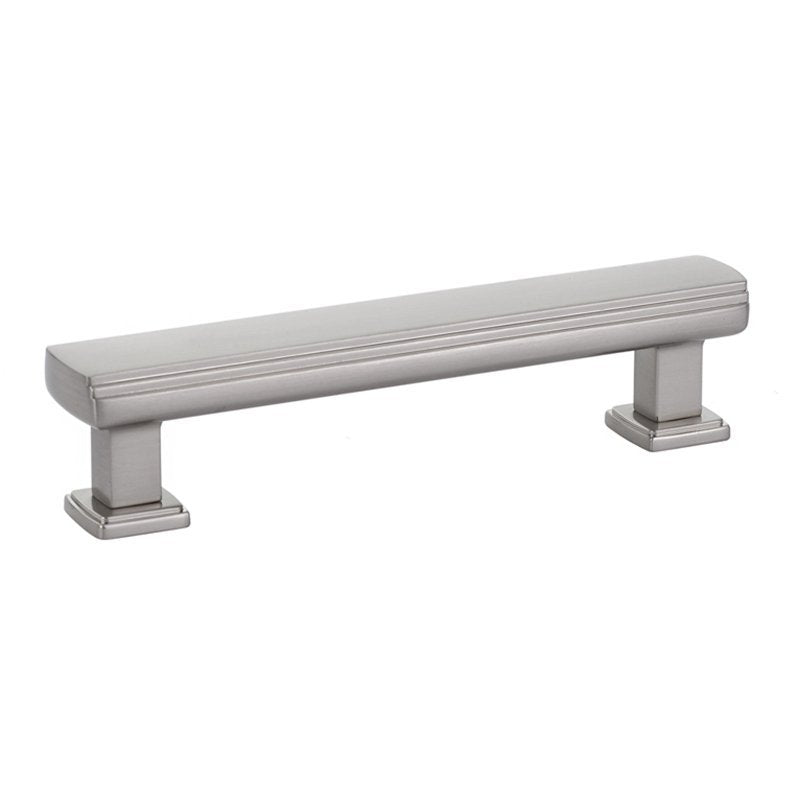 Art Deco Pull by Emtek Hardware - 4" - Satin Nickel - New York Hardware