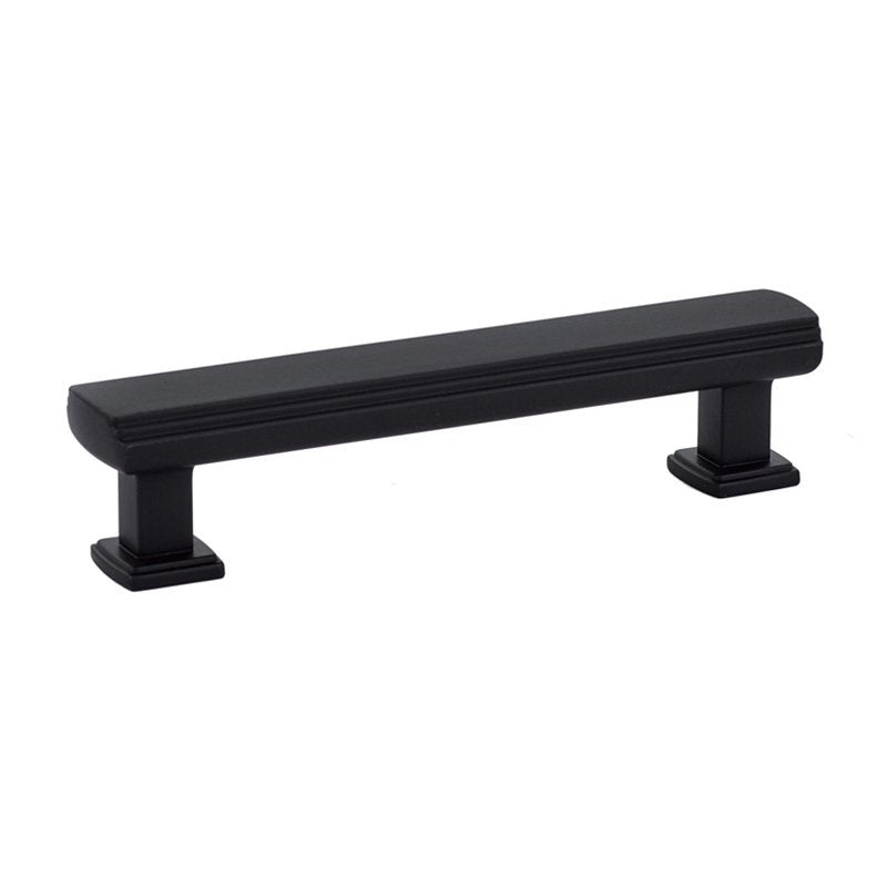 Art Deco Pull by Emtek Hardware - 4" - Flat Black - New York Hardware