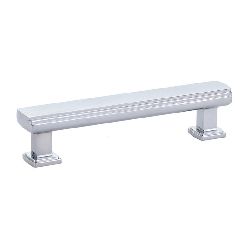 Art Deco Pull by Emtek Hardware - 4" - Polished Chrome - New York Hardware