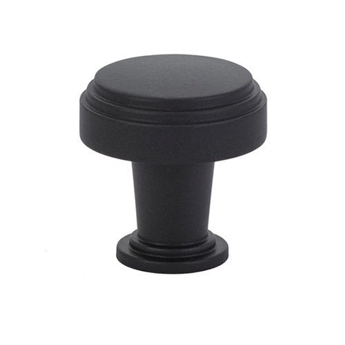 Newport Knob by Emtek Hardware - 1-1/4" - Flat Black - New York Hardware