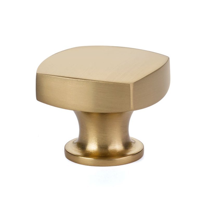 Freestone Knob by Emtek Hardware - 1-1/2" - Satin Brass - New York Hardware