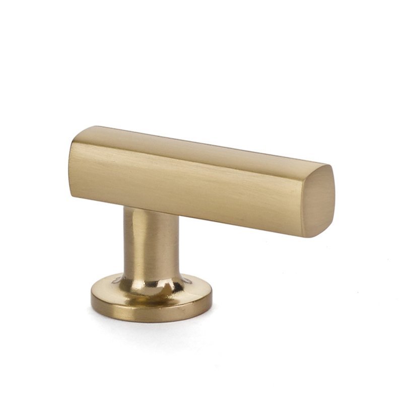 Freestone Finger Knob by Emtek Hardware - 1-7/8" - Satin Brass - New York Hardware