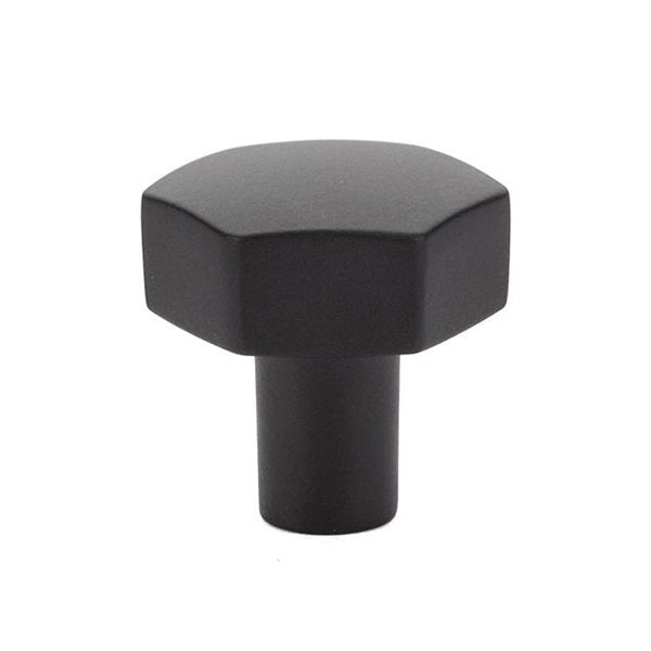Mod Hex Knob by Emtek Hardware - 1-1/2" - Flat Black - New York Hardware