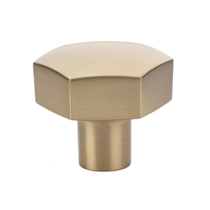 Mod Hex Knob by Emtek Hardware - 1-1/2" - Satin Brass - New York Hardware