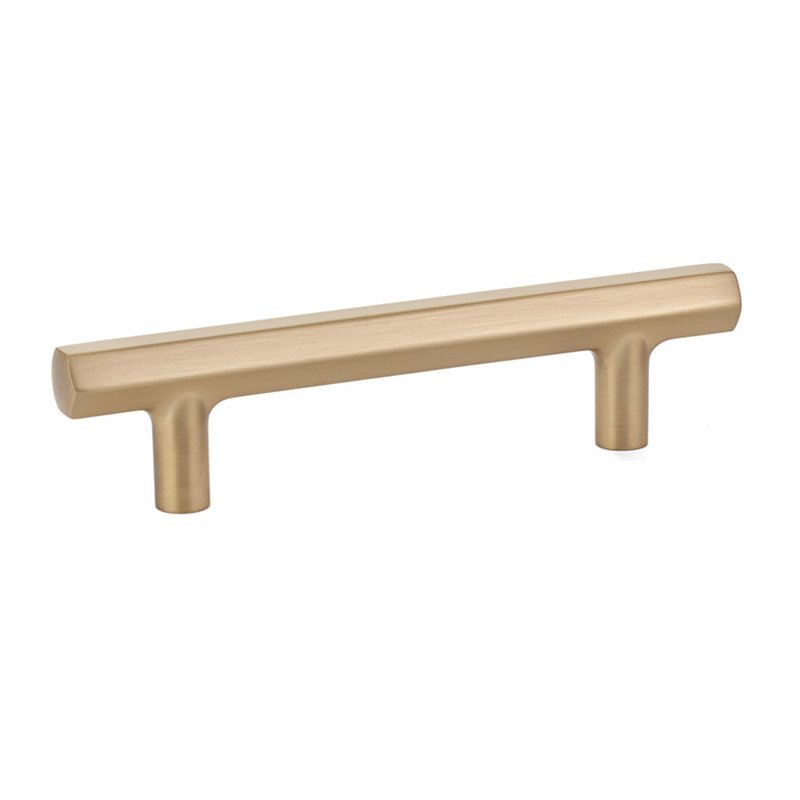 Mod Hex Pull by Emtek Hardware - 3-1/2" - Satin Brass - New York Hardware