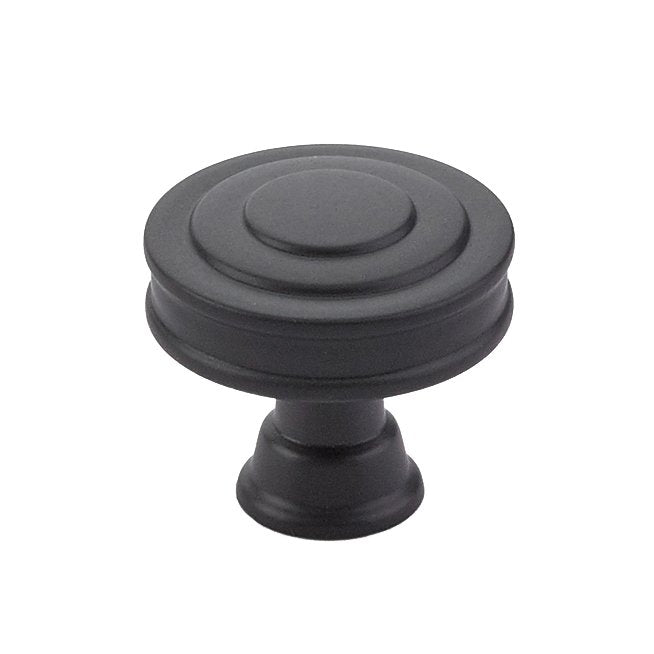 Glendon Knob by Emtek Hardware - 1-1/4" - Flat Black - New York Hardware
