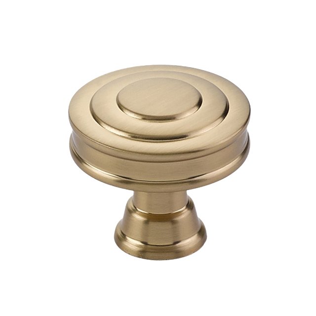 Glendon Knob by Emtek Hardware - 1-1/4" - Satin Brass - New York Hardware