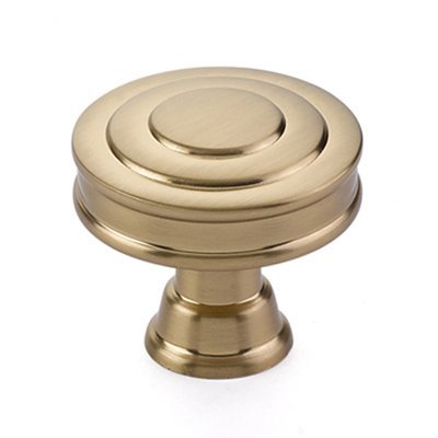 Glendon Knob by Emtek Hardware - 1-5/8" - Satin Brass - New York Hardware