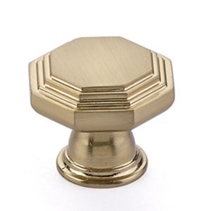 Midvale Knob by Emtek Hardware - 1-1/4" - Satin Brass - New York Hardware
