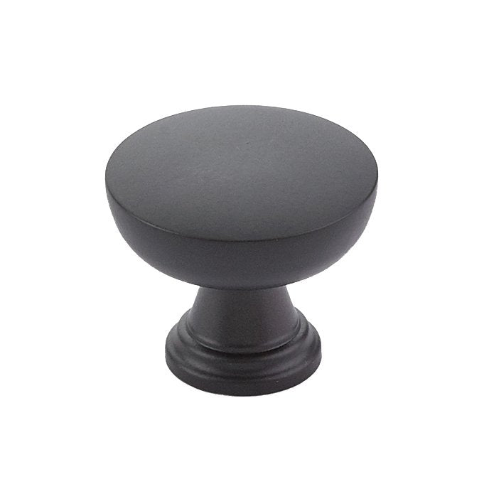 Overland Knob by Emtek Hardware - 1-1/4" - Flat Black - New York Hardware