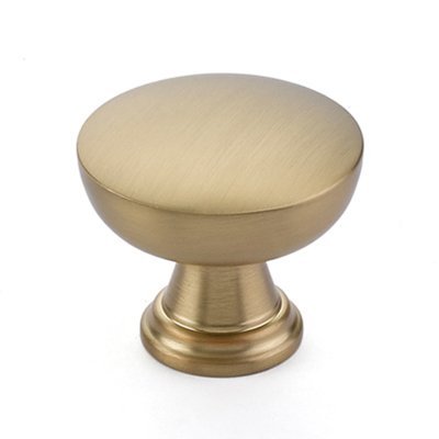 Overland Knob by Emtek Hardware - 1-3/4" - Satin Brass - New York Hardware