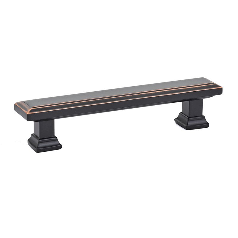 Geometric Rectangular Pull by Emtek Hardware - 5" - Oil Rubbed Bronze - New York Hardware