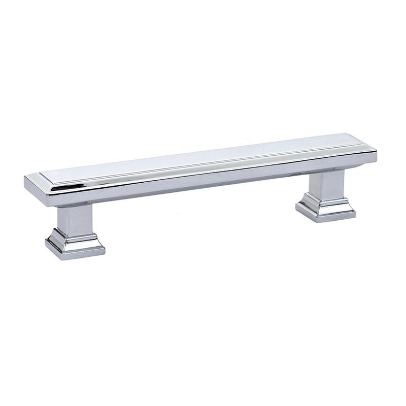 Geometric Rectangular Pull by Emtek Hardware - 5" - Polished Chrome - New York Hardware