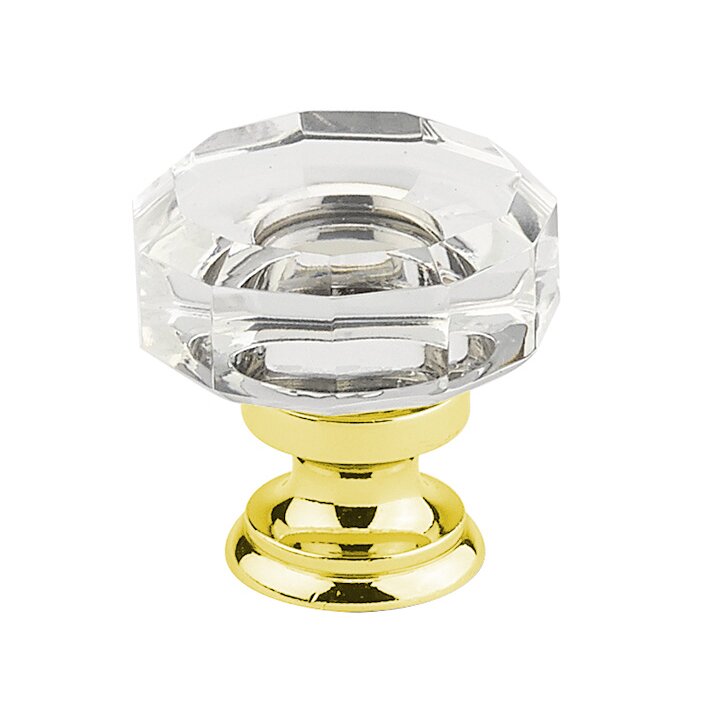 Lowell Knob by Emtek Hardware - 1-3/8" - Unlacquered Brass - New York Hardware