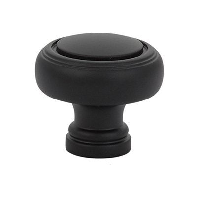 Norwich Knob by Emtek Hardware - 1-1/4" - Flat Black - New York Hardware