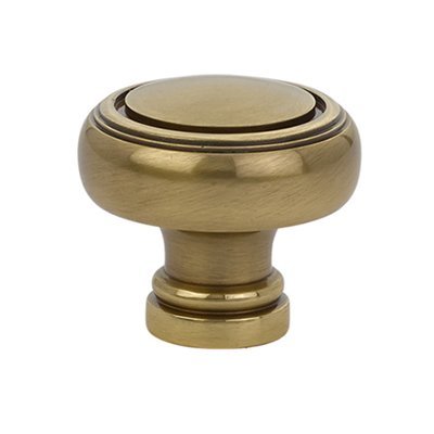 Norwich Knob by Emtek Hardware - 1-1/4" - French Antique Brass - New York Hardware