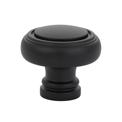 Norwich Knob by Emtek Hardware - 1-5/8" - Flat Black - New York Hardware
