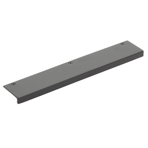 Rustic Modern Edge Pull by Emtek Hardware - 12" - Flat Black Bronze - New York Hardware