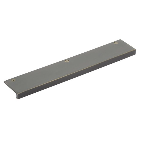 Rustic Modern Edge Pull by Emtek Hardware - 12" - Medium Bronze - New York Hardware
