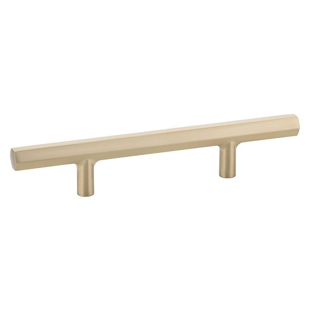 Mod Hex Extended Pull by Emtek Hardware - 3-1/2" - Satin Brass - New York Hardware