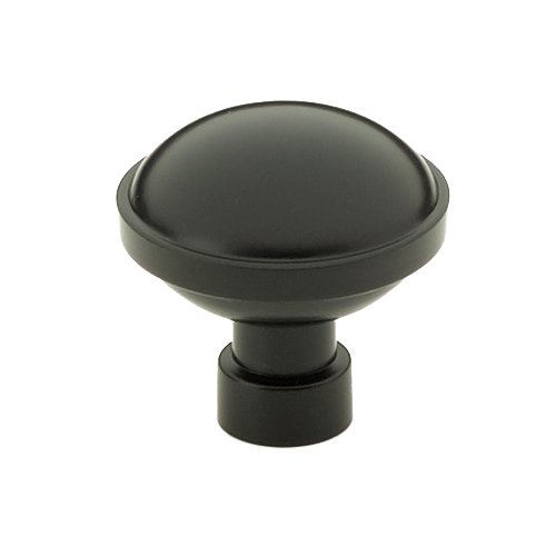 Brandt Knob by Emtek Hardware - 1-1/4" - Flat Black - New York Hardware