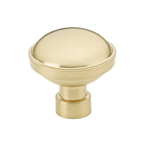 Brandt Knob by Emtek Hardware - 1-1/4" - Satin Brass - New York Hardware
