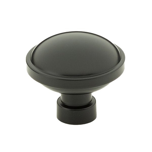 Brandt Knob by Emtek Hardware - 1-3/4" - Flat Black - New York Hardware