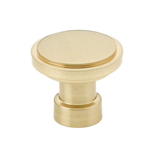 Haydon Knob by Emtek Hardware - 1-1/4" - Satin Brass - New York Hardware
