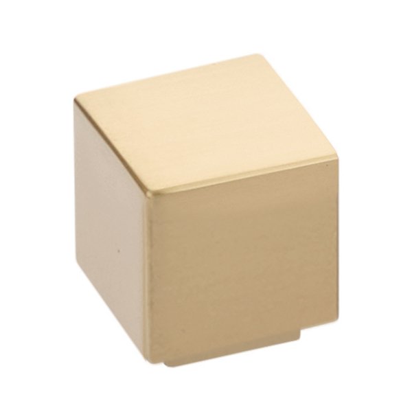 Allerton Square Knob by Emtek Hardware - 1" - Satin Brass - New York Hardware