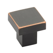 Hunter Square Knob by Emtek Hardware - 1-1/4" - Oil Rubbed Bronze - New York Hardware