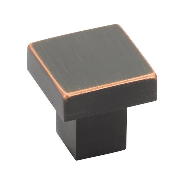 Hunter Square Knob by Emtek Hardware - 1-1/4" - Oil Rubbed Bronze - New York Hardware