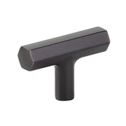 Mod Hex T Knob by Emtek Hardware - 2" - Oil Rubbed Bronze - New York Hardware