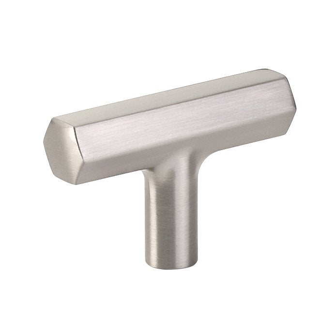 Mod Hex T Knob by Emtek Hardware - 2" - Satin Nickel - New York Hardware