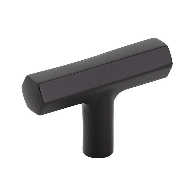 Mod Hex T Knob by Emtek Hardware - 2" - Flat Black - New York Hardware