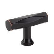 Tribeca T Knob by Emtek Hardware - 2" - Oil Rubbed Bronze - New York Hardware