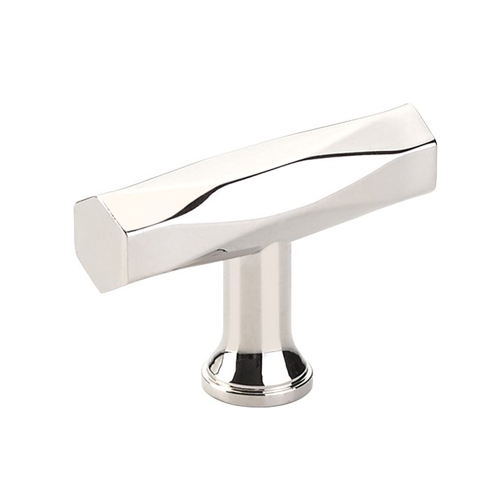 Tribeca T Knob by Emtek Hardware - 2" - Polished Nickel - New York Hardware