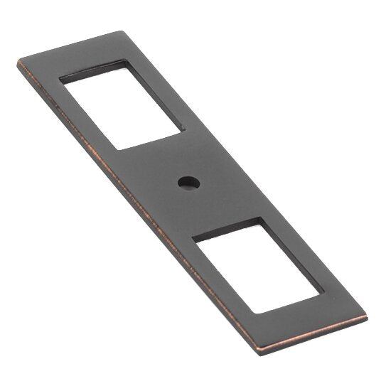 Long Backplate for Knob by Emtek Hardware - 4" - Oil Rubbed Bronze - New York Hardware