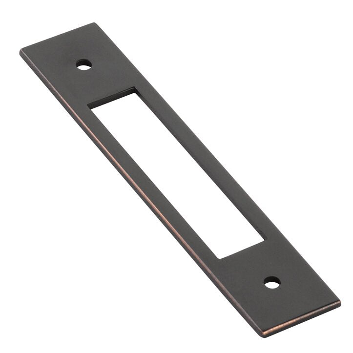 Backplate for Pull by Emtek Hardware - 4" - Oil Rubbed Bronze - New York Hardware