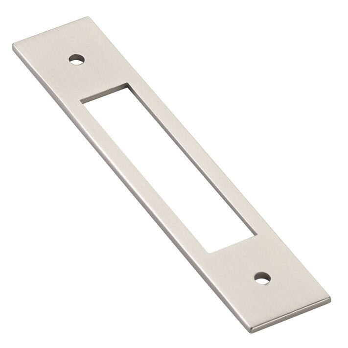 Backplate for Pull by Emtek Hardware - 4" - Satin Nickel - New York Hardware
