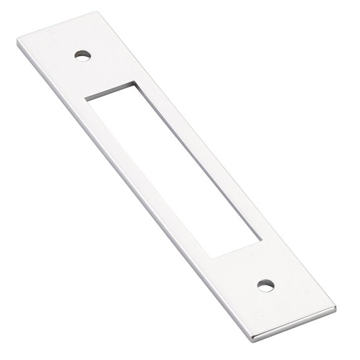Backplate for Pull by Emtek Hardware - 4" - Polished Chrome - New York Hardware