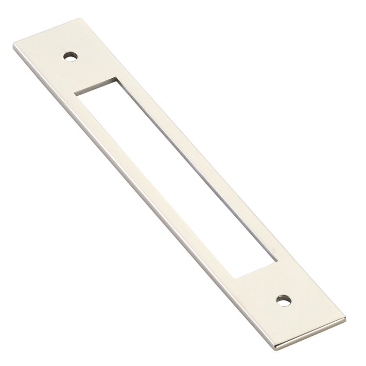 Backplate for Pull by Emtek Hardware - 5" - Polished Nickel - New York Hardware
