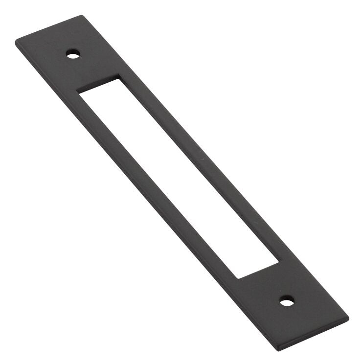 Backplate for Pull by Emtek Hardware - 5" - Flat Black - New York Hardware