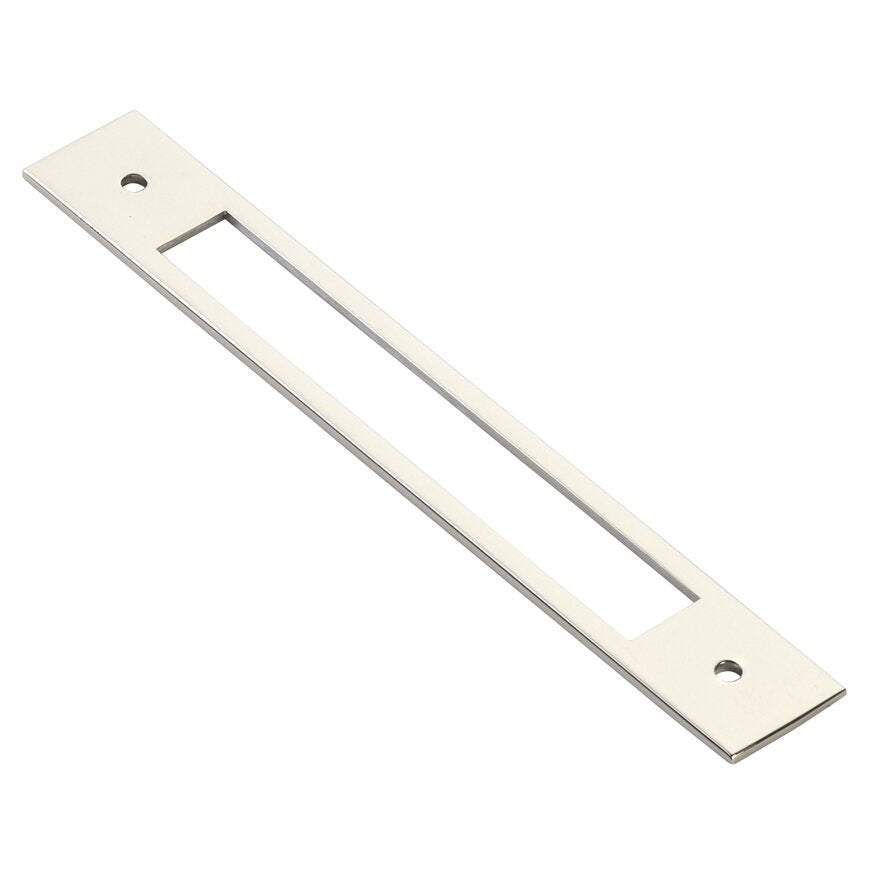 Backplate for Pull by Emtek Hardware - 6" - Polished Nickel - New York Hardware