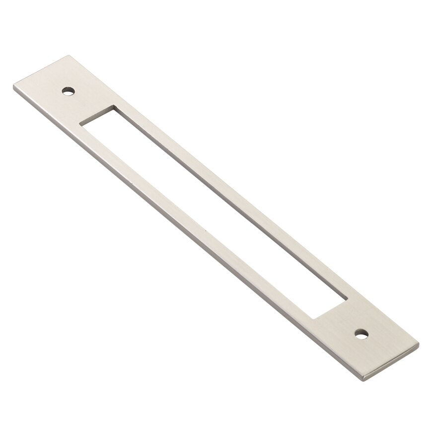 Backplate for Pull by Emtek Hardware - 6" - Satin Nickel - New York Hardware