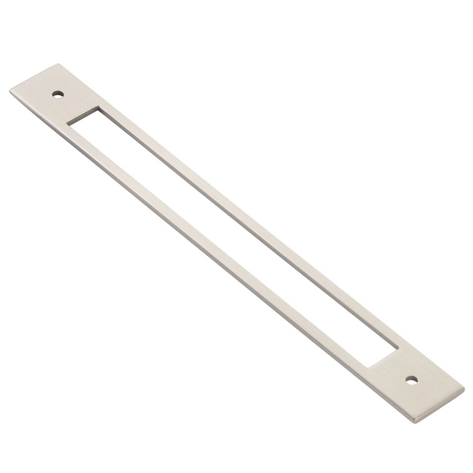 Backplate for Pull by Emtek Hardware - 8" - Satin Nickel - New York Hardware