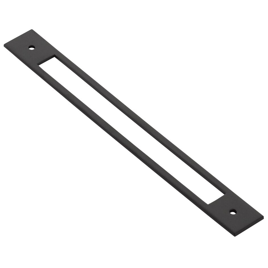 Backplate for Pull by Emtek Hardware - 8" - Flat Black - New York Hardware